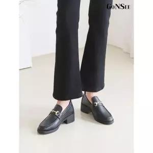 [하프클럽/고앤씨]여성 줄리엣 모던 로퍼 정장 구두 힐 단화 4cm