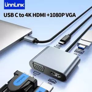 노트북 멀티포트 C타입 언링크 USB C 허브 도킹 스테이션 아이패드 프로 에어 M2 M1 삼상 PC 액세서리 C타