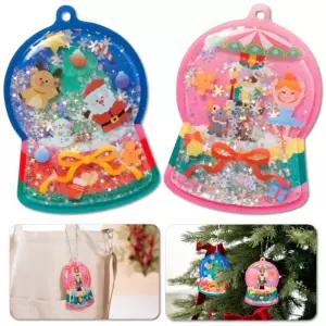 크리스마스 스노우볼키링만들기 트리장식 오너먼트 소품 소형