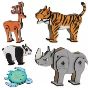 입체동물만들기키트 조립 우드 움직이는동물 문화센터 미니