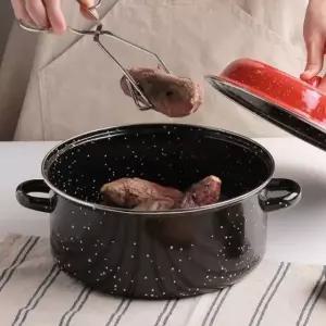 [골드스마일]법랑냄비 군밤 고구마 직화 오븐 구이용 냄비