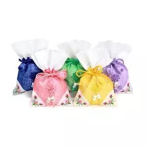 봄신상 [박 상방] 모시 귀자수 복주머니소C