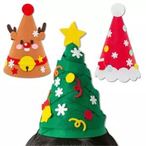 2set 펠트 인테리어 소품 성탄절 고깔모자만들기 파티용품 트리