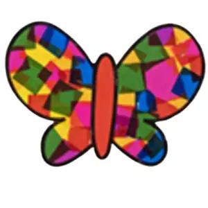 5set 어린이 썬캐쳐만들기 셀로판지 가랜드 모빌 미술놀이재료