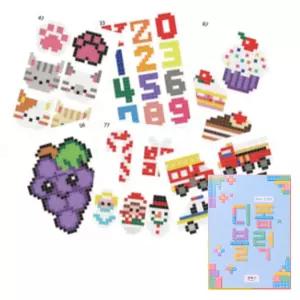 4set 디폼블럭 어린이 미술 290가지 도안책 6살여아 부품 병원