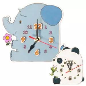 5set 조립 탁상용 무소음 동물 시계만들기 어린이 초등학교