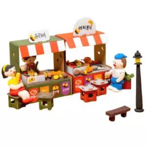 2인용 겨울 골판지 클레이 스티커 조립 포장마차만들기 7세 5살