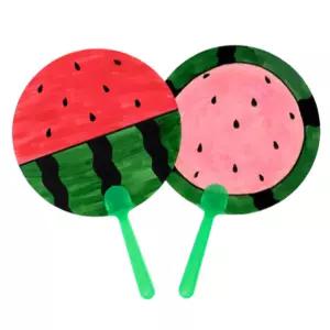 4set 10개 초등 여름 종이부채만들기 세트 무도안 유치원 재료