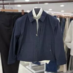 [트루젠]남자 안감없는 여름 나일론 바람막이 스탠카라 자켓형 숏 하프 경량 점퍼 2컬