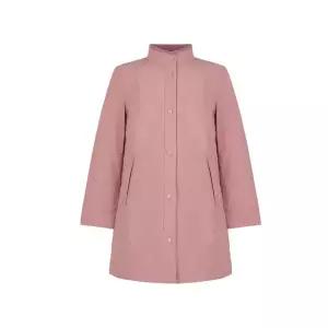 [크로커다일레이디]크로커다일레이디 소매 체크 배색 스프링 패딩코트_CLESPD101