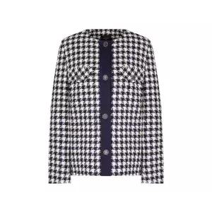 [샤트렌]샤트렌 체크 코튼 배색 트위드 스프링 자켓_HCESJK103