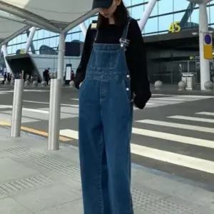 와이드 활동편한 멜빵바지 핏 청바지 멜빵바지LD889 hOo5+7Dbm