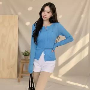 여성 기본 부드러운 터치 데일리 코튼 스판 캐주얼 숏팬츠