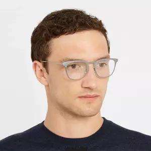 안경테 DIOR0214 R81 명품 무광 실버 가벼운 금속테