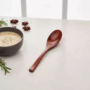 로즈 장미목 옻칠 우동스푼 중 사이즈 나무숟가락 국자 요리용