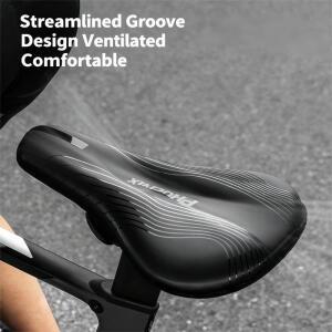 피닉스 젤 & 메모리 폼 자전거 시트 커버 부드러운 통증 완화 쿠션 통풍 충격 흡수 논슬립 산악 및 로드 바