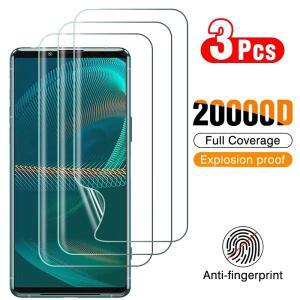 소니호환 Xperia 5 III IV 1V 1 화면 보호기 용 3PCS 하이드로 겔 필름 SONY 호환