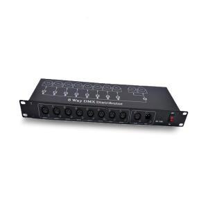 빠른  최고의 품질 8CH DMX 분배기 DMX512 조명 무대 신호 증폭기 8 웨이