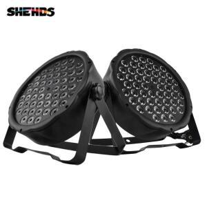 SHELEDS LED 플랫 54x3W RGBW Par 라이트 DMX512 제어 다채로운 DJ 디스코 가족 웨딩 파티 바 무대 효과 조