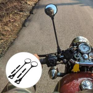 1쌍 핸들바 장착 후방 거울, 자전거, 오토바이, 전동 스쿠터 부품, 전기 액세서리용 충격 방지