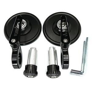 오토바이 미러 알루미늄 핸들바 엔드 7/8인치 22mm 측면 조절 가능 스트리트 바이크 스쿠터 전기자전거 사