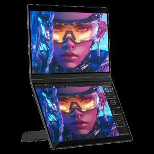 UPERFECT Delta Pro Touch 16 2.5K 1600P QLED 듀얼 모니터 터치펜 포함 접이식 여행용 디스플레이 USB-C L