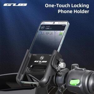 GUB 360 ° 회전식 자전거 휴대폰 홀더 알루미늄 합금 미끄럼 방지 전기차 오토바이 내비게이션 퀵 릴리즈