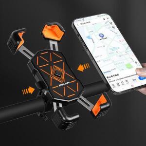 고품질 자전거 핸드폰 거치대 전기 배달 내비게이션 스탠드 네 개의 클로 안티 쉐이크 산악 조절식