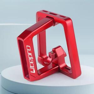 Litepro 접이식 자전거 분할 돼지 코 패드 Brompton Birdy 용 3 홀 전면 선반 마운트 캐리어