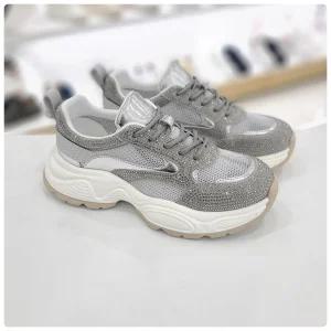 [탠디]여성 보석 글리터 망사 플랫폼 스니커즈 TXN25Y046W41_HDD