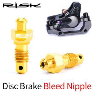 RISK 산악 자전거 티타늄 합금 M6 유압 디스크 브레이크 블리드 니플 볼트 나사, 사이클링 액세서리, 상자