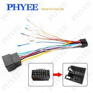 16 핀-ISO 케이블 어댑터 수 플러그 ISO 커넥터 배선 하네스 자동차 라디오 안드로이드 헤드 유닛 용 범용