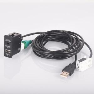 자동차 USB AUX 플러그 입력 소켓 어댑터, 미니 쿠퍼 R56 용, BMW호환 E60 E61 E63 E81 E87 E90 F10 F12 E7