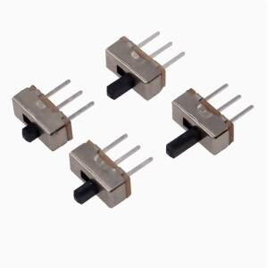 20Pcs SS12D00 인터럽터 온-오프 미니 슬라이드 스위치 3pin 1P2T 2 고 토글 핸들 길이: 2MM/3MM/4MM/5MM