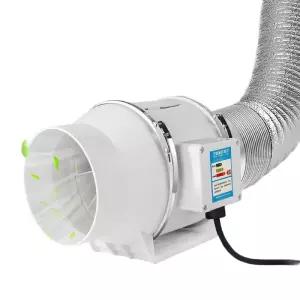 환풍기모터 후드팬 덕트 5인치 초강력 싱글 환기구 세트