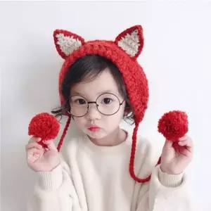 5611 겨울소품 아동고양이 니트귀도리 귀마개 귀도리 yaq4+9FzB