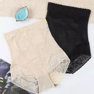 여성팬티 레이스 하이웨스트 보정거들 똥배팬티 커버 거들 햄라인 속옷 보정 면 여성 레이스 엄마