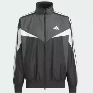 아디다스 오리지널스 Mens 머스트헤브스 루스 핏 컬러블록 메쉬 라인드 윈드브레이커 재킷 KF3677 KF3677K