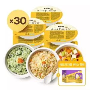 엘빈즈이유식 초기 중기 후기 완료기 골고루 30팩+배도라지즙1박스 10개입