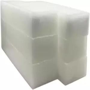 다목적 파라핀 왁스 블록 - 양초 제조 통조림 방수 금속 보호 등에 이상적입니다(1파운드 2파운드 3파운드