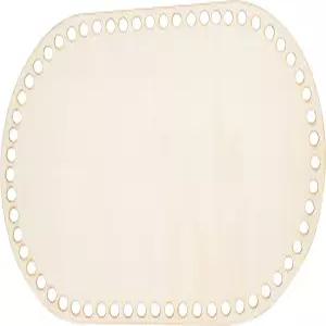 PH 팬더홀 나무 바구니 바닥 11.8 x 7.6 인치 타원형 받침대 셰이퍼 빈 코바늘 베이스 DIY 뜨개질 직조