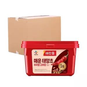 [박스] CJ 해찬들 우리쌀 매운고추장 3kg 4입