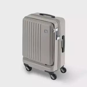 [프리퀀터]리에베 20인치 기내용 캐리어 프론트오픈 그레이지