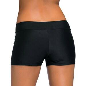 LIXSAZSE 여름용 수영 트렁크 스판덱스, 탄력성 차가운 수영복, 강력한 자외선 차단 와이드 허리밴드, 수트, 검정, XL