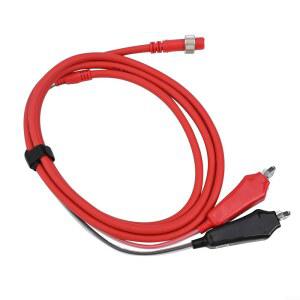 500MJ 전동 릴용 전원 코드 2 /2 5m 순동선 PVC 코팅 악어 입 클립 포함 소금물 낚시용 어구 액세서리 내구성 고전도성 적흑 낚시용품