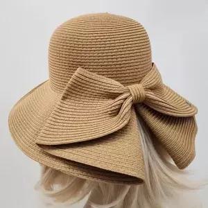 [JED] 휴양지 여자 리본 버킷햇 밀집모자