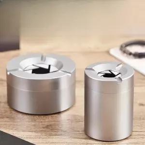 메탈 회전뚜껑 사이버 재떨이 차량용 탁상용