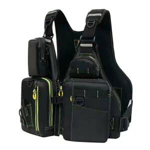 Bivoyud 플로팅 베스트 구명조끼 낚시 통기성이 좋고 높은 부양재 경량 조끼 수납력 조절 가능 110kg까지의 하중 힘 호루라기 반사 벨트 포함 풋팅 서핑 아웃도어용 남녀공용 [병행수입품]