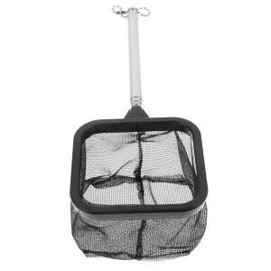 COSMEVIVI 스테인리스 스틸제 끌어당김식 낚시망 대용량 어망 수조용 물고기 스쿱 포터블 피싱 네트 강 호수 바다 대응 초보자용