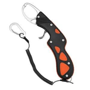 VELAJA 피시 그립 스테인리스제 물고기 잡이 방청 오오구치 설계 내하중 25kg 미끄럼 방지 스트링거 포함 바다낚시 배낚시 배스 낚시 캐처